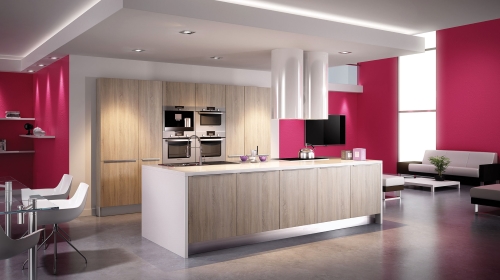 cuisine-discac-rouge-grenadine-petit Une cuisine rouge grenadine par Distac - Cuisiniste Simon Mage