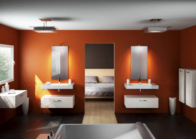 meuble-laque-blanc-horizon Meuble de salle de bain - Horizon