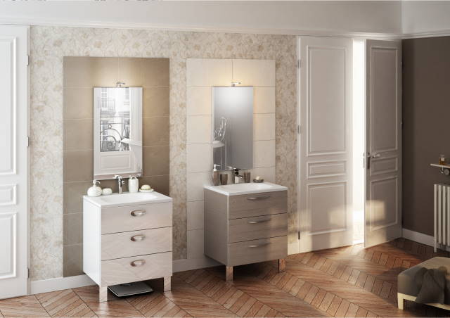 meuble-laque-blanc-trendy Meuble de salle de bain - Trendy
