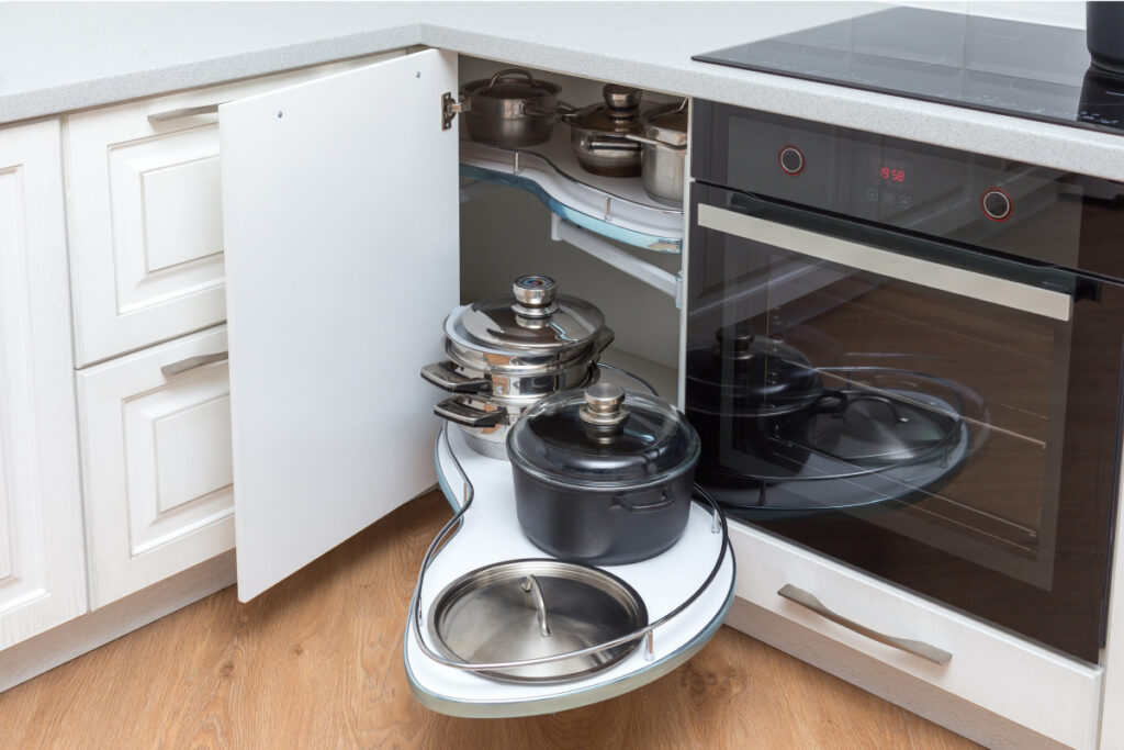 Rangement d’une cuisine en L