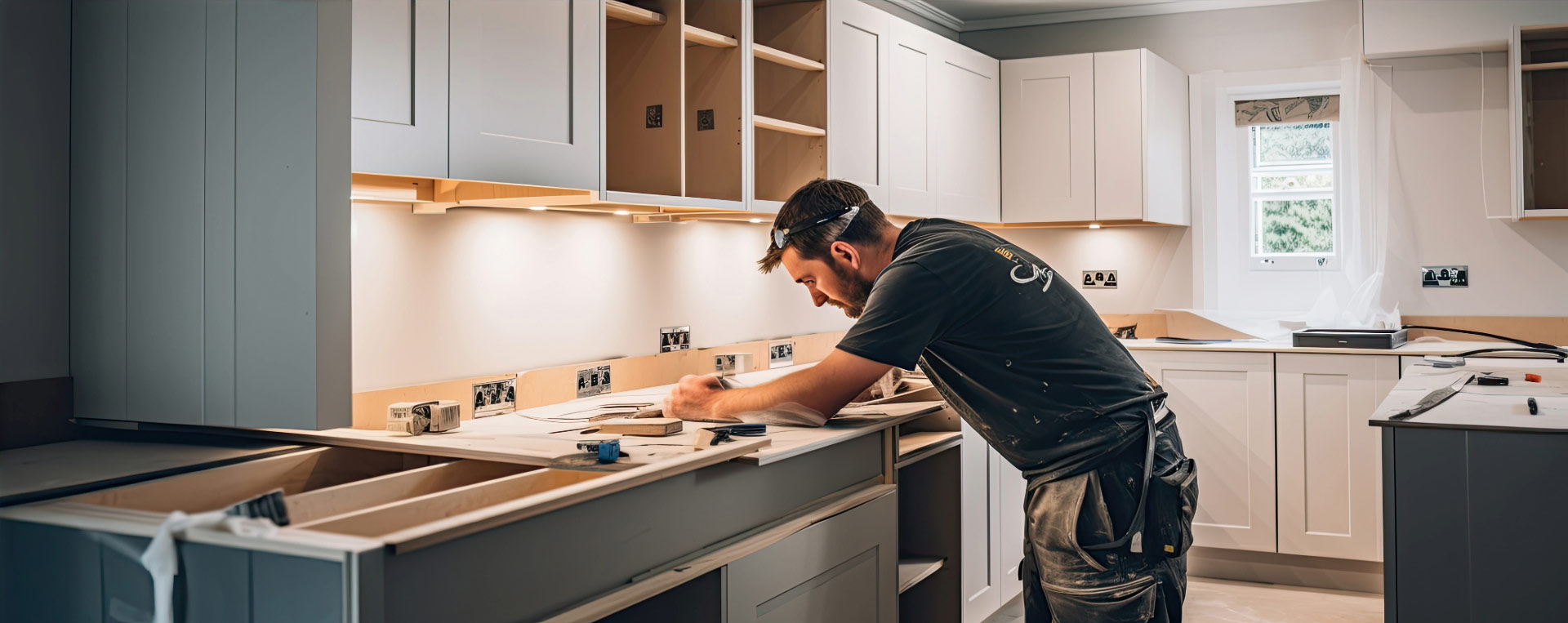 installateur d'une cuisine sur-mesure