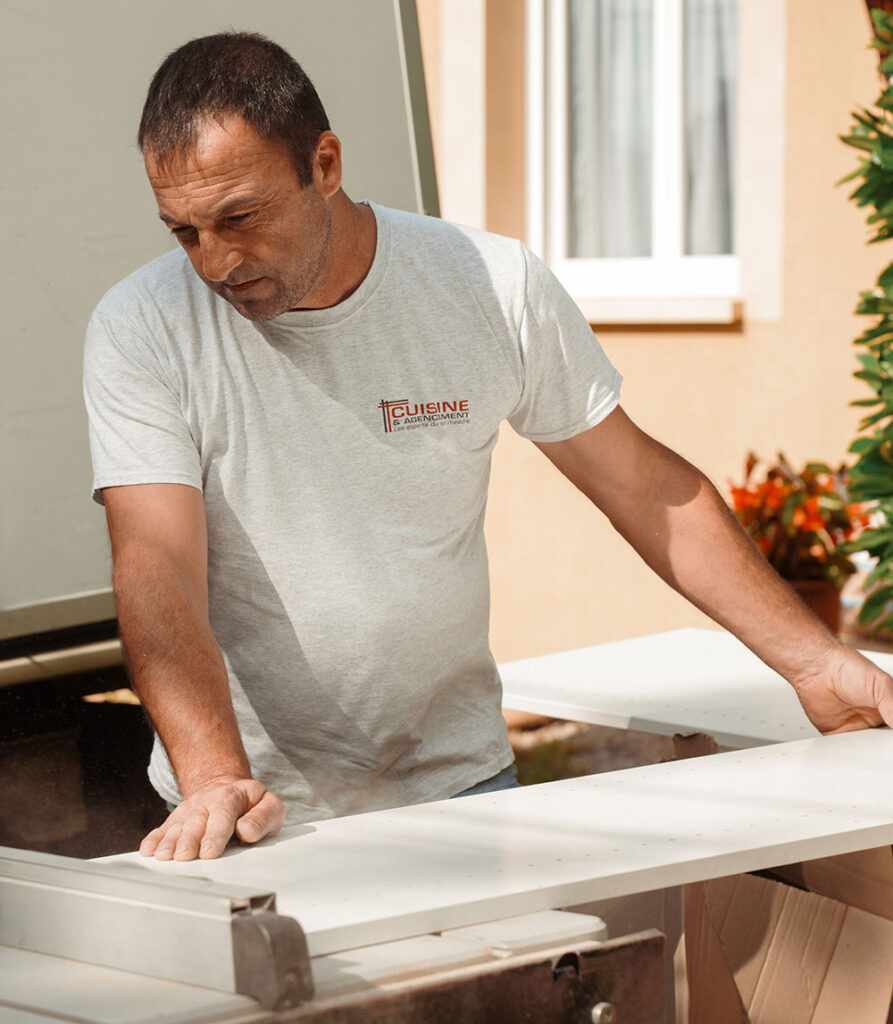 installation d'une création sur-mesure